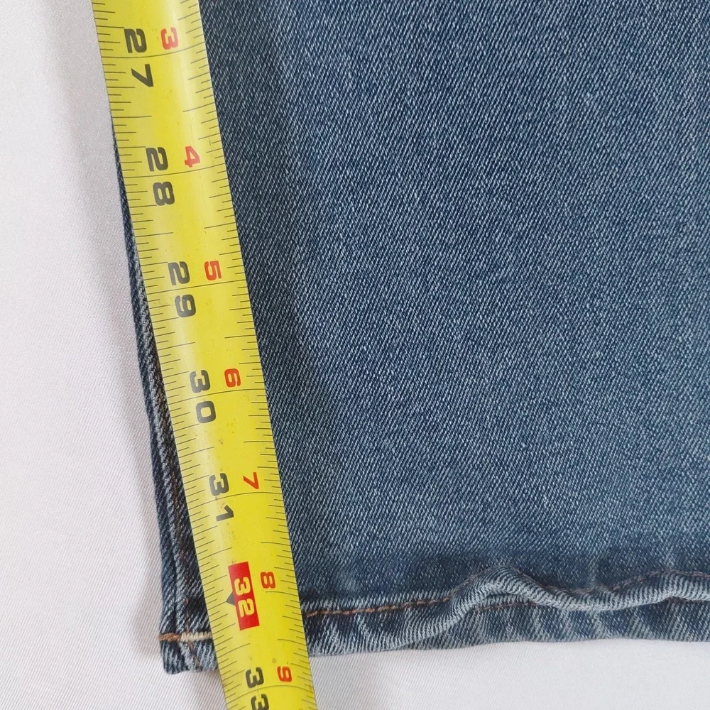 True Religion Ricky Relaxed Straight Jeans Mens 33 Medium  Wash Denim